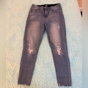 LuLaRoe Women's Distressed Skinny Jeans - Blue
